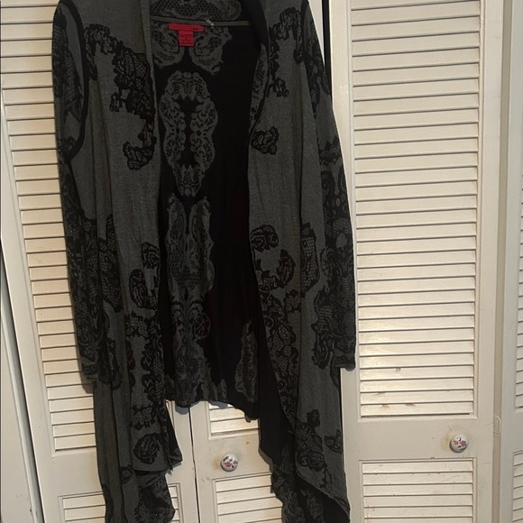 RED Valentino Gray and Black Cardigan - Picture 1 of 1